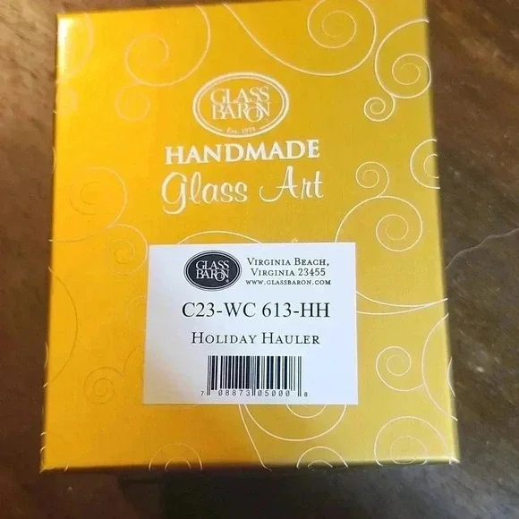 22k Gold Glass barron Christmas Ornament 🎄 ♥️ - Picture 3 of 4